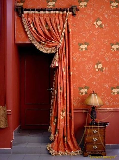 Cortinas Country, Casa Vintage, Modern Curtains, Curtain Designs, Curtain Decor, Dream House Decor, Curtains Living Room, Drapes Curtains, Window Treatments