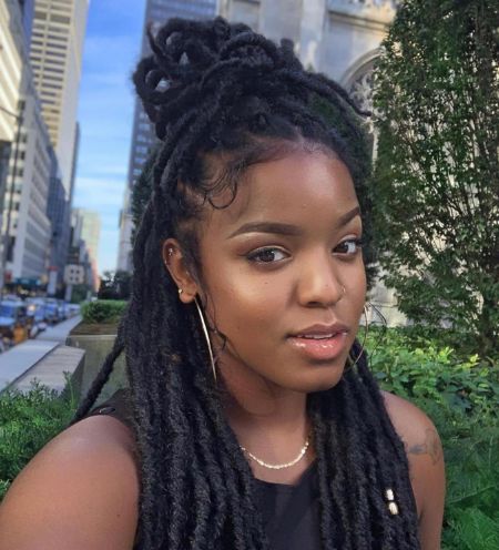 Thick Crochet Soft Locs & Distressed Faux Loc Hairstyle Distressed Faux Locs, Thick Crochet, Crochet Faux Locs, Soft Locs, Marley Hair, Faux Locs Hairstyles, Crochet Braids Hairstyles, Dreadlock Hairstyles, African Braids