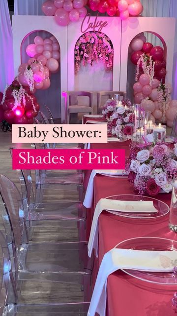 Shades Of Pink Party Decorations, Pink Decor Party, Shades Of Pink Party, Sweet 16 Candy, Pink Party Decorations, Morgan Taylor, Different Shades Of Pink, Candy Table, Pink Parties