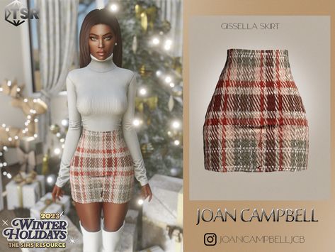 Sims 4 Christmas Outfit, Sims Cc Clothes Skirt, Sims 4 Cc Christmas Clothing Patreon, Sims 4 Mods Winter Clothes, Sims 4 Plaid Skirt, Sims Resource Cc Clothes, Christmas Sims 4 Cc Clothes, Sims 4 Christmas Clothes, Sims 4 Cc Christmas Clothing