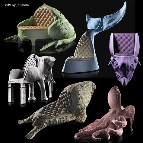 Unique Interior Design Ideas, Animal Furniture, Futuristic Furniture Design, Beetle Chair, Animal Chair, Weird Furniture, Amazing Furniture, Kitsch Decor, Unusual Furniture