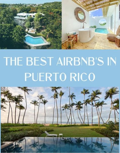 The Best Airbnbs in Puerto Rico - JetsetChristina Where To Stay Puerto Rico, Where To Stay In San Juan Puerto Rico, Best Places To Stay In Puerto Rico, Puerto Rico Couples Vacation, Where To Stay In Puerto Rico, Puerto Rico Hotels, San Juan Hotels, Vieques Puerto Rico, Spring Break Beach