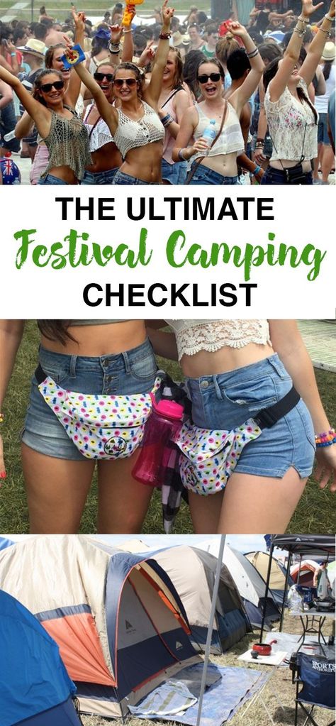 Music Festival Camping Hacks, Festival Camping List, Watershed Music Festival, Music Festival Camping List, Festival Camping Checklist, Festival Camping Hacks, Music Festival Camping, Camping Outfits For Women, Zelt Camping