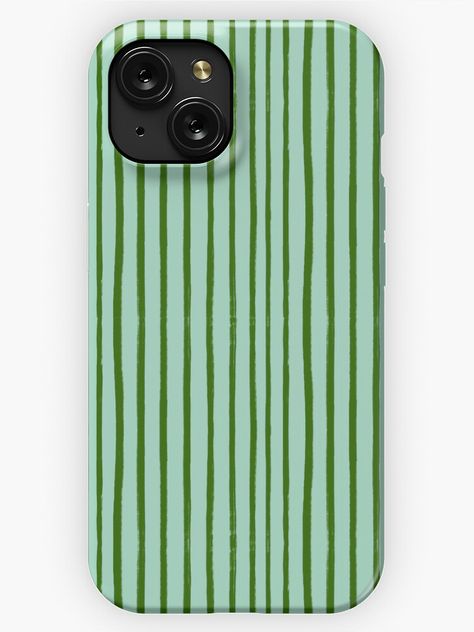 "Green Brush Stroke Stripes Pattern" iPhone Case for Sale by OneThreeSix Pretty School Supplies, Pretty Phone Cases, Pattern Iphone Case, Settings App, Iphone 8 Cases, Pattern Iphone, Case Design, Iphone Case Design, Cute Phone Cases