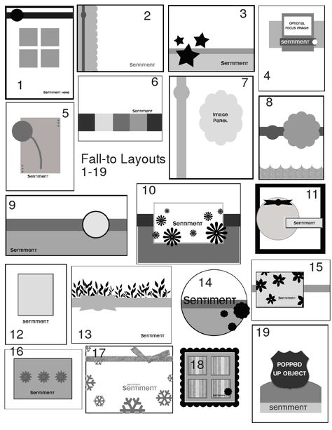 Card Sketches With Measurements, Greeting Card Sketches, Card Sketches Templates, Card Making Templates, Card Sketch, Card Making Tips, Card Layouts, Card Making Tutorials, Scrapbook Sketches