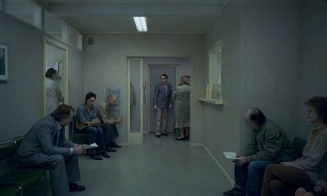 Du levende Waiting Room Photography, Cinema Shots, Roy Andersson, Company Town, Movie Screenshots, Historical Eras, Hospital Interior, Historical Period, Everything Is Fine