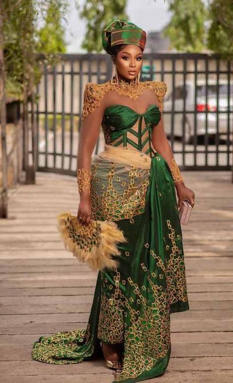 Rita Dominic, Nigerian Wedding Dress, African Bride, Traditional Wedding Attire, African Traditional Wedding, Lace Gown Styles, African Wedding Dress, Lace Styles, African Traditional Dresses