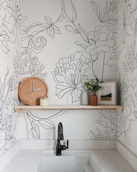 Sharpie Wall, Wall Murals Diy, Diy Wand, Home Design Diy, Sharpie Marker, Decoration Design, Diy Wall, A Kitchen, Wall Wallpaper