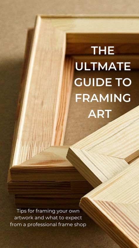 Diy Art Frame How To Make, Custom Picture Frames Diy, How To Frame Art Prints, Unique Frame Ideas, Diy Art Frame, How To Frame Canvas Art, Art Frames Ideas, Floating Frame Diy, Picture Framing Ideas