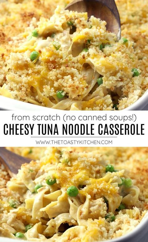 Cheesy Tuna Casserole, Tuna Casserole Recipes, Cheesy Hashbrowns, Canned Soup, Tuna Noodle Casserole, Cheesy Chicken Broccoli, Tuna Casserole, Freezer Meal Prep, Noodle Casserole