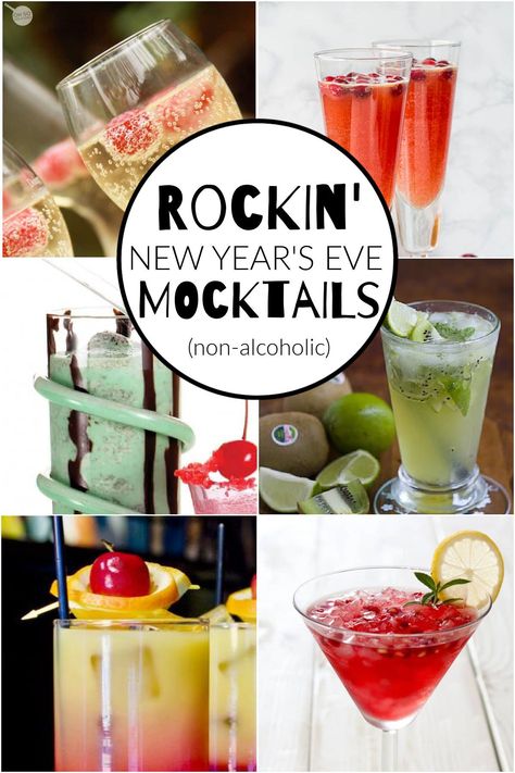 Looking for the perfect non-alcoholic drink to ring in the year? Try out one of these New Year's Eve mocktails. Delicious for adults but kid-friendly too. New Year Mocktail, New Years Eve Mocktails Non Alcoholic, Mocktails Non Alcoholic New Years, Mocktails New Years, New Year’s Eve Mocktail, Black Eyed Peas Recipe, Kid Friendly Drinks, Construction Paper Crafts, Mixed Drinks Alcohol