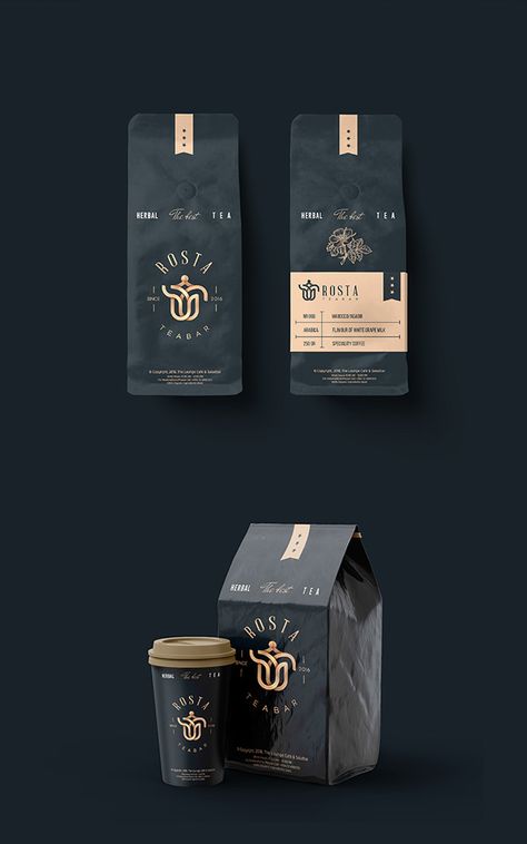 Cafe Branding Logo, Tea Bag Design, Tea Bag Packaging, Coffee Branding Design, Tea Box Design, Coffee Packaging Design, Packaging And Label Design, Coffee Bag Design, Packaging And Label