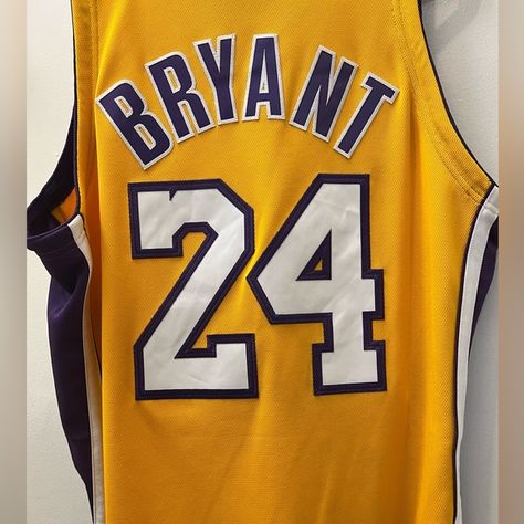 Selling my Kobe Bryant jersey still in excellent condition. Nba Kobe Bryant, La Lakers Jersey, Kobe Bryant Jersey, Kobe Bryant Family, Lakers Jersey, Nba Jersey, Yellow Purple, Kobe Bryant, Los Angeles Lakers