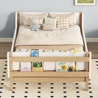 Bed Bath & Beyond | The Best Deals Online: Furniture, Bedding, Rugs, Kitchen Essentials & More Kids Bed Soft, Toddler Full Size Bed Ideas, Toddler Bed Ideas For Boys, Twin Bed Boys Room, Twin Toddler Room, Modern Twin Bed, Little Boy Bedroom, Diy Twin Bed Frame, Toddler Twin Bed