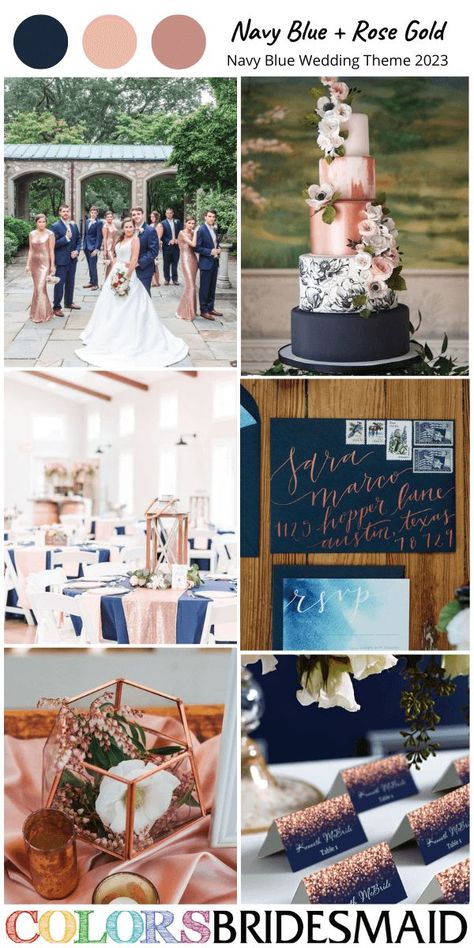 Navy Blue And Rose Gold Groomsmen Suits, Navy Blue Pink Gold Wedding, Navy Blue And Rose Gold And Black Wedding, Navy Blue Ivory And Rose Gold Wedding, Royal Blue Pink And Gold Wedding, Rose Gold Navy Blue And White Wedding Theme, Navy Blue Rose Gold Cream Wedding, Rose Pink And Navy Blue Wedding, Rose Gold And Sapphire Wedding Colors