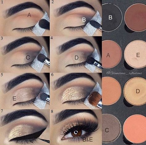 Make Up Kits, Bentuk Alis, Mekap Mata, Eyeshadow Tips, Makeup Tutorial Eyeshadow, Smink Inspiration, Eye Makeup Steps, Makijaż Smokey Eye, Latest Makeup