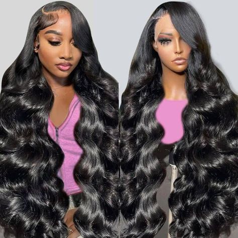 PRICES MAY VARY. 【Human Hair Lace Front Wigs Material】13x6 Lace Front Wigs Human Hair for Black Women,1% Unprocessed Brazilian Virgin Human Hair Wig, Completely Donated by Young Girl Directly, Soft and Natural, Healthy and Vibrant, No Dry End, No Split Ends,No Shedding, No Tangle,No Smell. 【13x6 Frontal Wigs Human Hair Advantages】HD Transparent Lace is Breathable and Comfortable,13x6 Lace Front Wig Human Hair Deep Parting Space, Can Make Middle Part, Side Part, and High Ponytail, Make You Hair S Side Part Wig, Frontal Wig Body Wave, Human Hair Lace Front Wigs, Hair Lace Front Wigs, Lace Front Wigs Human Hair, High Ponytail, Wigs Human Hair, Body Wave Wig, Front Lace Wigs Human Hair