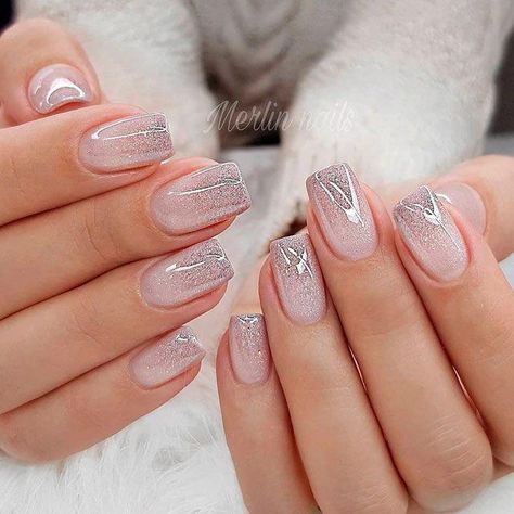 Shiny Glitter Ombre Nails #glitterombrenails #shinynails ★ Ombre nails create the illusion of change in shades and colors. Such designs are in fashion now, and they look fantastic! We have 45 ideas for you. #glaminati #lifestyle #ombrenailsdesigns Sparkly Nail Designs, Cute Summer Nail Designs, Ombre Nails Glitter, Ombre Nail Designs, Pretty Nail Art Designs, Nail Art Wedding, Pretty Nail Art, Popular Nails, Sparkly Nails