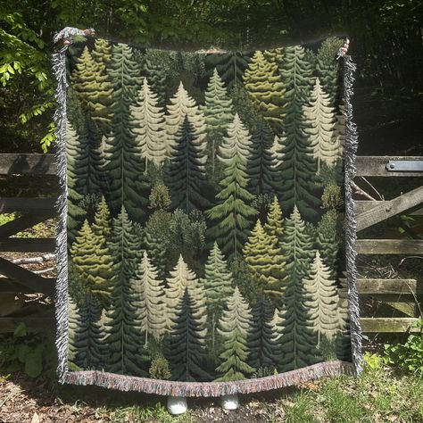 Stay warm and cozy with a stylish Ultra-Soft Mixed Green Fringe Blanket, perfect for picnics, beach days, dates, bedroom and living room decor Sizes: 40" x 50" 50" x 60" 60" x 80" Made from 100% Polyester. The blanket with soft and comfortable flannel fabric keeps you warm and cozy. Super soft and excellent hand feeling. Shipping: Please allow 1-3 business days on average to post your order.  Once your order is shipped, you will be sent a tracking number All packages are 100% insured of damage i Forest Witch Bedroom, Cozy Witchy Bedroom, Cabin Core Aesthetic, Lounge Home Decor, Nature Blanket, Cottagecore Blanket, Hippie Living Room, Room Decor Hippie, Nature Cottagecore