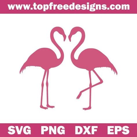 Free Flamingo Svg Files For Cricut, Free Svg Files For Silhouette, Flamingo Svg, Cricut Svg Files Free, Clip Art Free, Flamingo Painting, Silhouette Cameo Tutorials, Hawaii Party, Flamingo Party