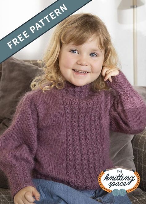 Top Down Sweater Patterns Free Knitting Kids, Infant Knitted Sweater Patterns, Toddler Sweater Knitting Pattern Free, Toddler Knitting Patterns Free, Knitting Patterns For Kids, Free Chunky Knitting Patterns, Free Childrens Knitting Patterns, Sweater Free Knitting Pattern, Free Baby Sweater Knitting Patterns