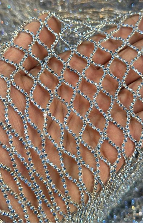 Crystal Fabric, Crystal Lattice, Mesh Fashion, High Fashion Accessories, Net Fabric, Fabric Beads, Crystal Chain, Embroidery Fabric, Crystal Embellishment