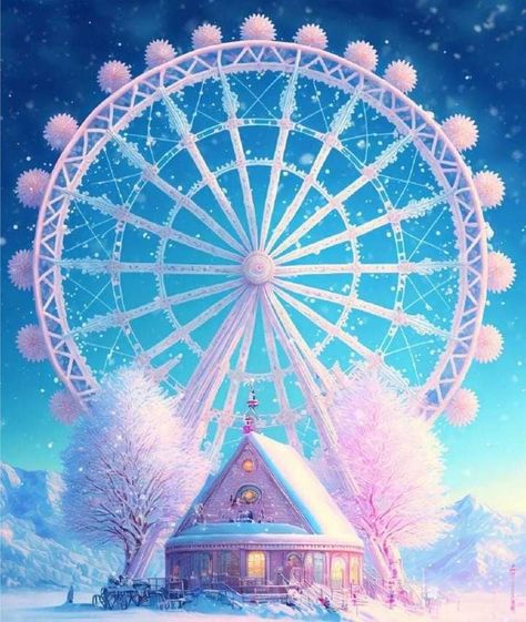 Fantastic Wallpapers, Amusement Rides, Circus Art, Art Landscapes, Magic Aesthetic, Alan Walker, Fb Covers, Fantasy Art Landscapes, Dreamy Art