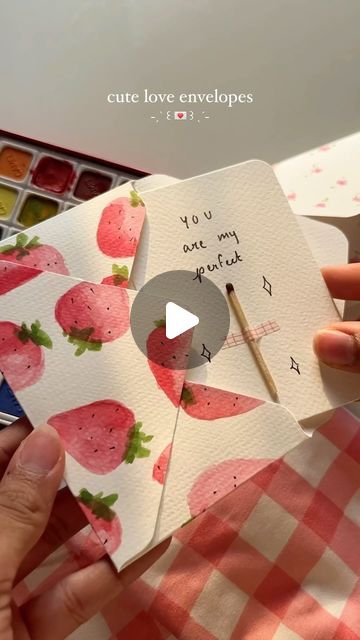 Vinita more on Instagram: "The cute message inside tho🤭🥹 Btw these are some freebies i added to a scrapbook order hehe:)  Cute live message envelopes diy letters aesthetic #watercolour#cute#envelope#diyenvelope#diyletter#reels#explore#explorepage" Letter Envelope Design Ideas, Diy Letter Envelope, Envelope Diy Aesthetic, How To Make Envelopes Aesthetic, Aesthetic Envelope Design, Creative Envelope Ideas, Creative Envelope Design Ideas, Letter Envelope Diy, Envelope Aesthetic