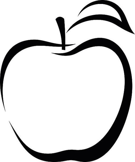 Best Black And White Apple Illustrations, Royalty-Free Vector Graphics & Clip Art - iStock Apple Clipart Black And White, House Icon Aesthetic, Apple Black And White, Apple Outline, Apple Silhouette, Apple Logo Design, Fall Fonts, Apple Tattoo, Apple Illustration