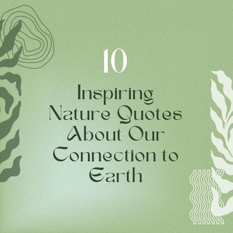 In this post, we have gathered 10 of the best inspirational nature quotes about sustainability and environment to remind you of the deep connection between us and the Earth. Let these quotes inspire you today to pay gratitude to Mother Earth and her resources. Together, we have the power to lead a life in harmony with ourselves and all living things. 🌿 Meaningful Quotes | Nature Quotes | Ancient Wisdom Quotes About Environment, Inspirational Nature Quotes, Quotes About Nature, Nature Quotes Inspirational, Live Sustainably, Inspiring Nature, Quotes Nature, Peter Drucker, About Nature