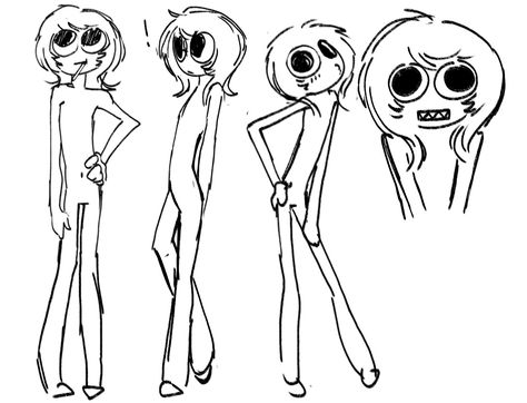 Silly Bugs Drawing, Alien Anatomy Concept Art, Human Atanomy Art, Face Forward Drawing Reference, Tv Character Design, Character Base Drawing Pose Reference, Draw This Character In Your Style, Cartoony Pose Refrences, 2 People Poses Drawing Reference Enemies