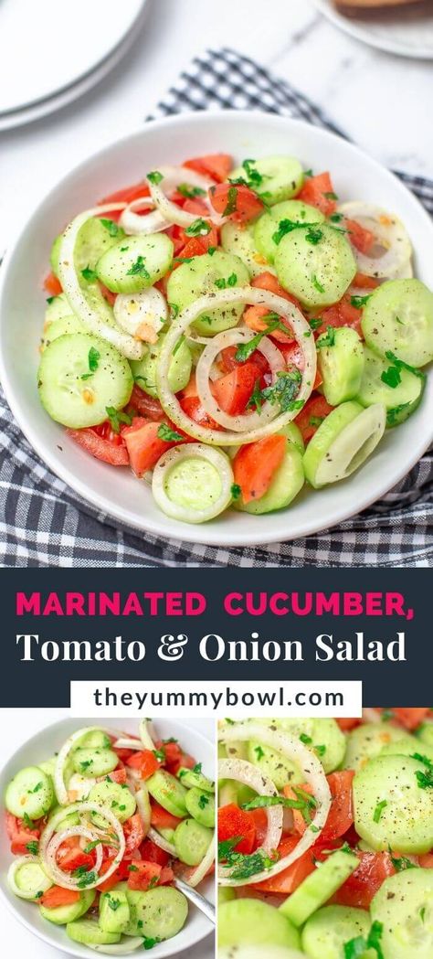 Marinated Cucumbers Onions And Tomatoes Vinegar, Cucumber Tomato Vinegar Salad, Cucumber Tomato Onion Salad Vinegar, Tomato Cucumber And Onion Salad Vinegar, Easy Summer Salads Simple, Cucumber And Tomato Salad With Vinegar, Cucumber Tomato Salad Vinegar, Cucumber Tomato And Onion Salad, Cucumber And Onion Salad