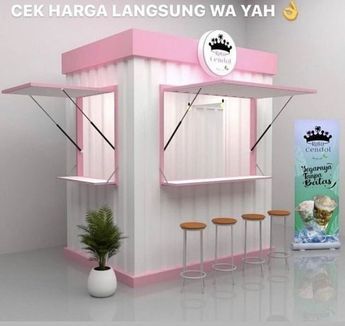 Business Booth Ideas, Design Coffee Shop, Food Stall Design, Mobile Coffee Shop, Mini Cafe, Container Cafe, Bakery Design Interior, Food Kiosk, Design Cafe