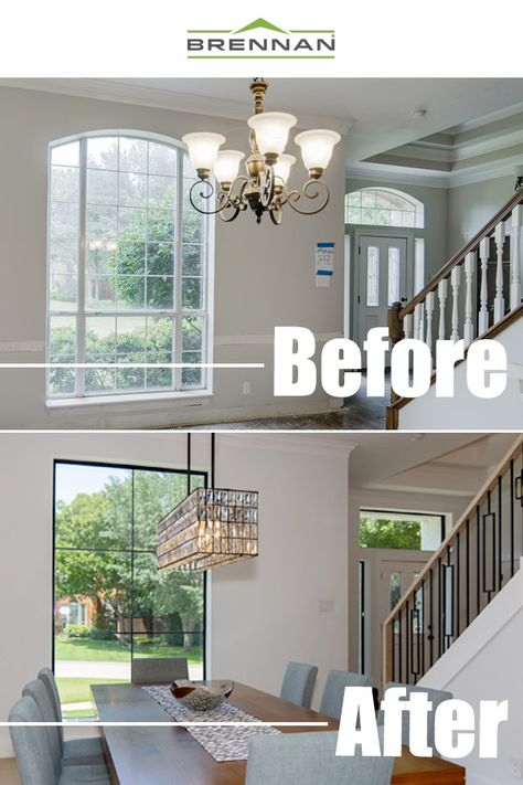 Window Transformations, Before And After Window Replacement, Black Aluminum Windows, Upgrade Windows, Replacing Windows, Replacement Windows Before And After, White Window Frames, Black Vs White Windows, Window Replacement Before And After