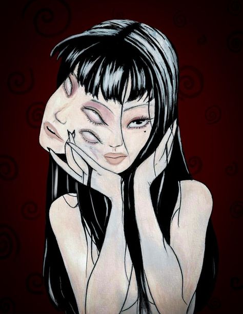 Junji Ito Painting, Tomie Junji Ito, Junji Ito, Ap Art, Art Poses, Art Reference, Art Inspiration, Art Drawings, Drawings