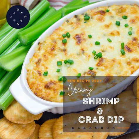 Creamy Shrimp and Crab Dip Seafood Crab Dip, Creamy Seafood Dip, Hot Shrimp And Crab Dip, Hot Crab And Shrimp Dip, Warm Crab Dip Recipe, Shrimp Crab Dip, Crab And Shrimp Dip, Crab Dip With Cream Cheese, Crockpot Crab Dip