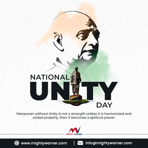 #mightywarner #mightywarnergroup #BirthAnniversary #sarderpatel #NationUnityDay #digital #IronManOfIndia #unity #india National Unity Day, Indian Leaders, Unity Day, Awareness Poster, Spiritual Power, Never Forget, Mobile App, Special Day, How To Become