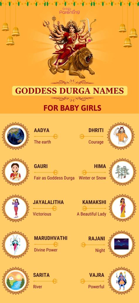 goddess durga names for baby girl
durga names for baby girl
names of goddess durga for girls Names For Baby Girl, Short Baby Girl Names, Lord Durga, Find Name, Goddess Names, Meaningful Names, Goddess Durga, Pretty Names, Hindu Mythology