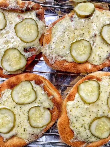 The Tipsy Housewife, Fast Appetizers, Tipsy Housewife, Dill Pickle Recipe, Flat Breads, Pickling Recipes, Dill Pickle, Homemade Pizza, Yummy Appetizers