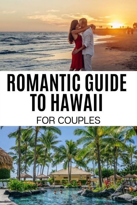 Planning romantic Hawaii vacation? Check out this helpful post with ideas for Hawaii vacation for couples romantic getaways. You will find here the best places to go, tips, and awesome Hawaii hotels for couples! Hawaii Romantic, Vacation For Couples, Hawaii Honeymoon Resorts, Maui Hawaii Honeymoon, Best Hawaiian Island, Hawaii Vacation Tips, Hawaii Guide, Couples Things To Do, Things To Do In Maui