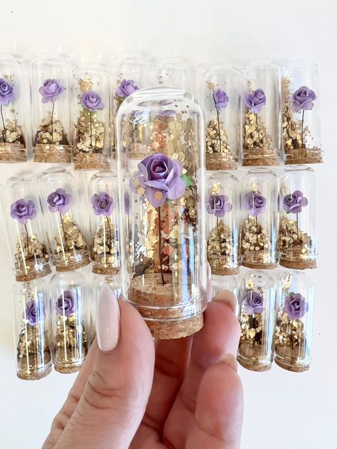 Wholesale Wedding Favors for Guests Wedding Favors Favors - Etsy Tangled Party Favors, Dark Purple Quinceanera Theme, Quince Recuerdos Ideas, Wedding Ideas Purple, Purple Gold Wedding, Best Party Favors, Party Favors Ideas, Purple Favors, Rapunzel Wedding