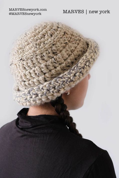 Unique handmade crochet winter bucket hat. Made from acrylic yarn that serves as a hypoallergenic and durable alternative to wool. INSTA @MARVESnewyork Upcycled Crochet, Crochet Winter Hats, Winter Crochet, Mode Crochet, Crochet Bucket, Crochet Bucket Hat, Crochet Wool, Crochet Winter, 자수 디자인