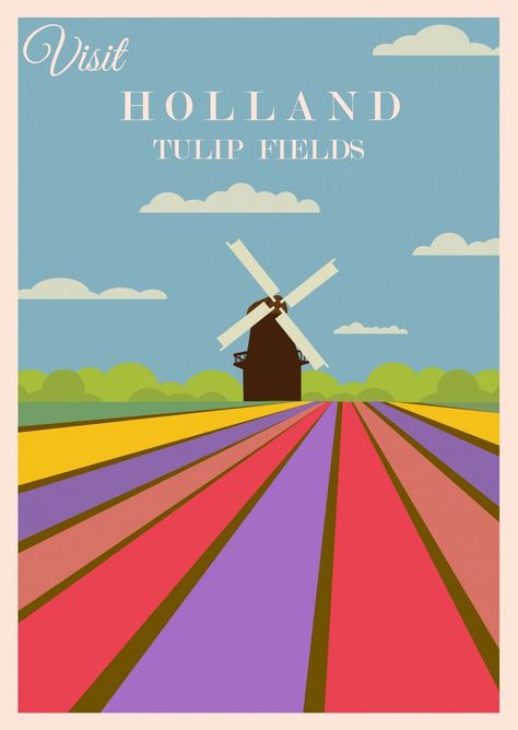 "Holland Retro Travel Poster" image by Karen Arnold https://www.publicdomainpictures.net/en/view-image.php?image=436773&picture=holland-retro-travel-poster #freeimage #holland #retro #travel #poster #publicdomain #CC0 Amsterdam Travel Photography, Graphic Calendar, Travel Amsterdam, Holland Art, Lazy Susans, Amsterdam Holland, Travel Album, Holland Netherlands, Retro Travel Poster