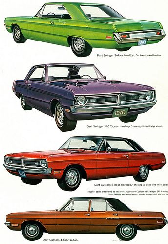 1970 Dodge Dart Range The top one looks like mine would without the rust or dents... 1970 Dodge Dart, 70s Cars, Automobile Advertising, Chrysler Cars, Dodge Muscle Cars, Mopar Cars, Mopar Muscle Cars, American Classic Cars, Dodge Dart