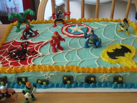 Super Hero Cake Super Hero Cake, Hero Cake, Hulk Birthday, Superhero Birthday Cake, Avenger Birthday Party, Avengers Birthday, Superhero Cake, Superhero Birthday Party, Boy Birthday Cake