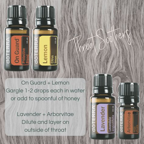 Doterra Throat Soother, Essential Oils For Sore Throat Gargle, Doterra For Sore Throat, Essential Oil Sore Throat Gargle, Sore Throat Doterra, Essential Oils To Help Strep Throat, Doterra Oils For Sore Throat, Sore Throat Roller Blend, Doterra Sore Throat Recipe