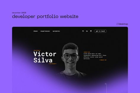 Portfolio Website Software Developer projects | Photos, videos, logos, illustrations and branding on Behance Software Development Website Design, Developer Portfolio, Website Software, Portfolio Examples, Portfolio Website Design, Software Developer, Web Developer, Portfolio Templates, Project Photo