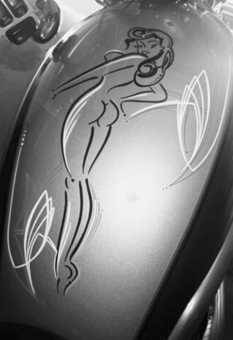 Truck Pinstriping Ideas, Pinstriping Designs For Beginners, Pin Striping Art, Pinstripe Tattoo, Pinstriping Ideas, Pinstriping Art, Pinstripe Designs, Sp2 Vw, Motorcycle Art Painting