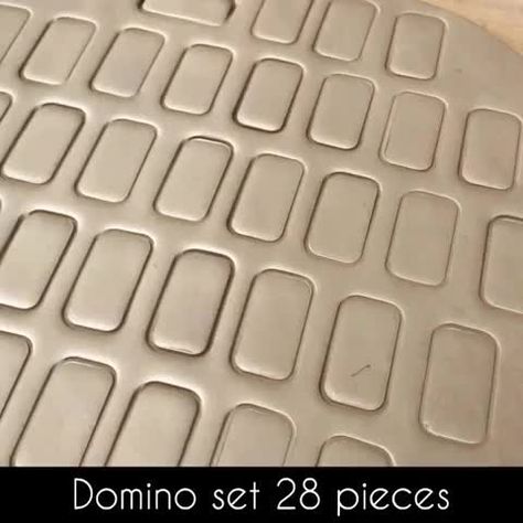 Sometimes people ask me how long is gonna take to do a Raku domino set. It is really difficult question. Most of the time I make more then… Ceramic Domino Set, Clay Dominoes, Ceramic Domino, Domino Set, Sometimes People, Diy Air Dry Clay, Dominoes Set, Ceramic Techniques, Pottery Ideas