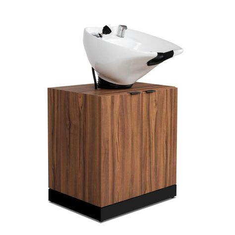 Shampoo Bowls, Sinks & Cabinets for Salons Salon Sink, Salon Aesthetic, Minerva Beauty, Vanity Counter, Spa Furniture, Beauty Salon Furniture, Shampoo Chair, Shampoo Bowls, Black Bowl